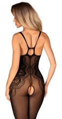Obsessive - Czarne Siatkowe Bodystocking Bez Krocza G335 S-L Obsessive