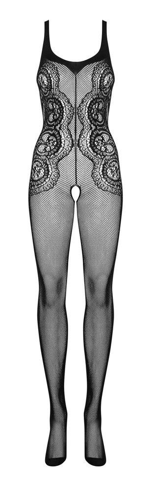 Obsessive - Czarne Siatkowe Bodystocking Bez Krocza G335 S-L Obsessive Obsessive - Czarne Siatkowe Bodystocking Bez Krocza G335 S-L Obsessive