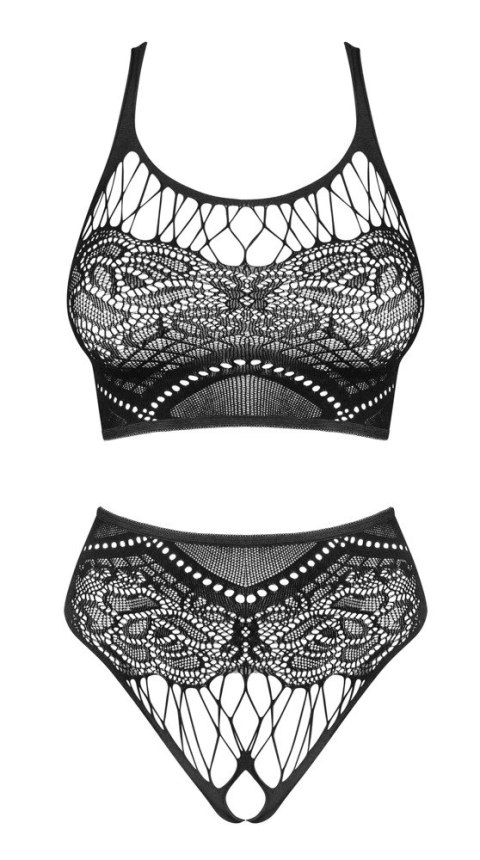 Obsessive - Czarny Komplecik Top I Stringi Bez Krocza Czarne K103 S-L Obsessive Obsessive - Czarny Komplecik Top I Stringi Bez Krocza Czarne K103 S-L Obsessive