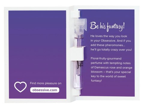 Obsessive - Perfumy Z Feromonami Kwiatowo-Owocowe 50x1ml Obsessive Obsessive - Perfumy Z Feromonami Kwiatowo-Owocowe 50x1ml Obsessive