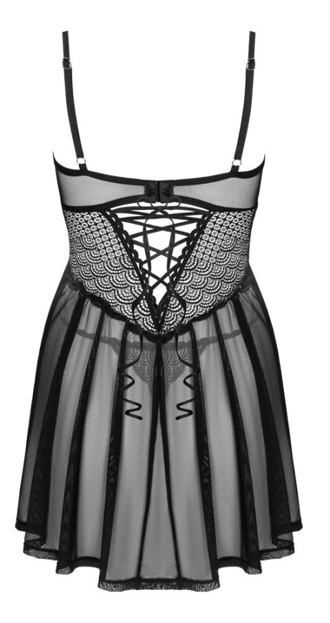 Obsessive - Seksowna Koszula Nocna Z Koronką I Stringami Chemeris XL/2XL Obsessive Obsessive - Seksowna Koszula Nocna Z Koronką I Stringami Chemeris XL/2XL Obsessive