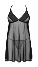 Obsessive - Seksowna Prześwitująca Koszula Nocna + Stringi Latinesa XL/2XL Obsessive