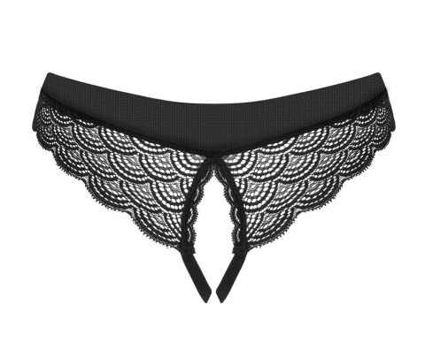 Obsessive - Seksowne Czarne Koronkowe Stringi Z Otwartym Kroczem Chemeris XL/2XL Obsessive Obsessive - Seksowne Czarne Koronkowe Stringi Z Otwartym Kroczem Chemeris XL/2XL Obsessive