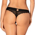 Obsessive - Seksowne Czarne Stringi Z Elastycznej Koronki Chemeris XL/2XL Obsessive