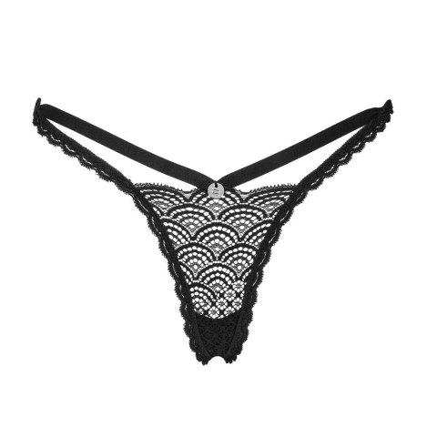 Obsessive - Seksowne Czarne Stringi Z Ozdobnym Paseczkiem Chemeris XL/2XL Obsessive Obsessive - Seksowne Czarne Stringi Z Ozdobnym Paseczkiem Chemeris XL/2XL Obsessive