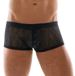 Svenjoyment - Elastyczne Męskie Bokserki Z Delikatnej Koronki Czarne XL Svenjoyment
