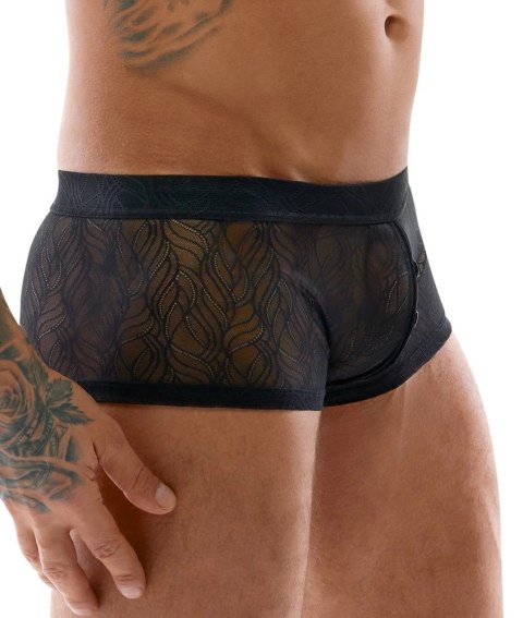 Svenjoyment - Elastyczne Męskie Bokserki Z Delikatnej Koronki Czarne XL Svenjoyment Svenjoyment - Elastyczne Męskie Bokserki Z Delikatnej Koronki Czarne XL Svenjoyment