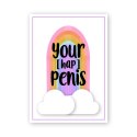 Warm Human - Kartka Z Życzeniami Twój (Hap) Penis Z Niegrzecznym Dodatkiem W Środku Warm Human
