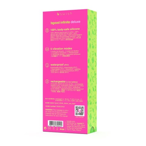B Swish - Bgood Infinite Deluxe Stymulator przyjemności niebieski B Swish B Swish - Bgood Infinite Deluxe Stymulator przyjemności niebieski B Swish