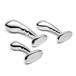 B-Vibe - Zestaw Treningowy Do Prostaty 3 Wtyczki Ze Stali Nierdzewnej B-Vibe