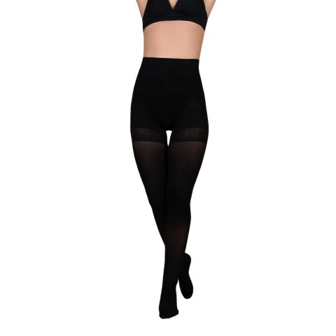 Bye Bra - Total Push Up Rajstopy czarne L Bye Bra Bye Bra - Total Push Up Rajstopy czarne L Bye Bra
