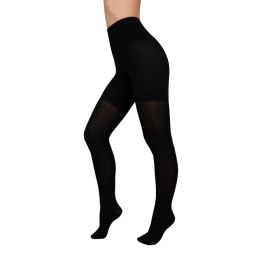 Bye Bra - Total Shaper 100 rajstopy modelujące brzuch czarne M Bye Bra