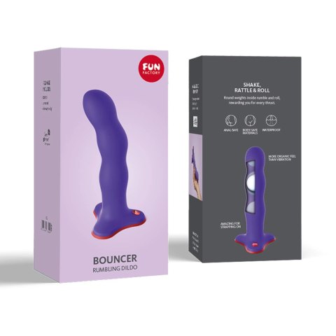 Fun Factory - Bouncer Unique Strap-on Dildo Fioletowe Fun Factory Fun Factory - Bouncer Unique Strap-on Dildo Fioletowe Fun Factory