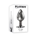 Playboy Pleasure - Korek analny Tux Aluminium - bardzo duży Playboy
