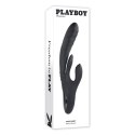 Playboy Pleasure - Wibrator potrójny króliczek Rapid - 10 prędkości Playboy