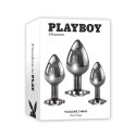 Playboy Pleasure - Zestaw korków analnych Pleasure 3 - 3 sztuki Playboy