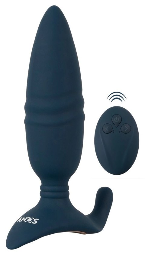 ANOS - Wibrujący Niebieski Stymulator Analny Z 3 Silnikami I 10 Trybami Wibracji + Pilot ANOS ANOS - Wibrujący Niebieski Stymulator Analny Z 3 Silnikami I 10 Trybami Wibracji + Pilot ANOS
