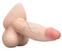 B-Vibe - Realistyczne Dildo Z Jądrami I Przyssawką Slipskin 15,4 cm Girthy Cielisty B-Vibe