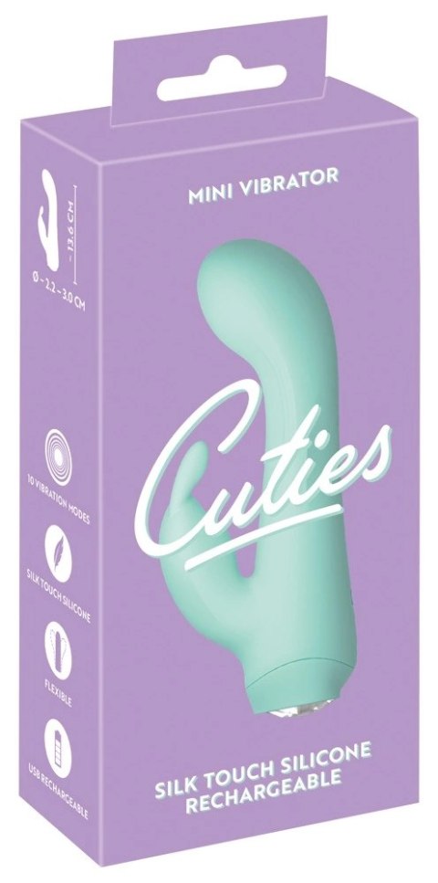 Cuties - Mini Wibrator Z 10 Trybami 4.G Zielony Cuties Cuties - Mini Wibrator Z 10 Trybami 4.G Zielony Cuties