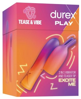 Durex Bunny 2in1 Vibrator - Wibrator Z Nakładką Króliczka Różowy Durex