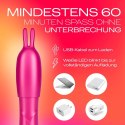 Durex Bunny 2in1 Vibrator - Wibrator Z Nakładką Króliczka Różowy Durex