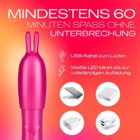 Durex Bunny 2in1 Vibrator - Wibrator Z Nakładką Króliczka Różowy Durex Durex Bunny 2in1 Vibrator - Wibrator Z Nakładką Króliczka Różowy Durex