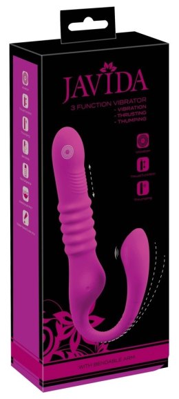 Javida - Wibrator Strap-On Z 3 Funkcjami Fioletowy JAVIDA