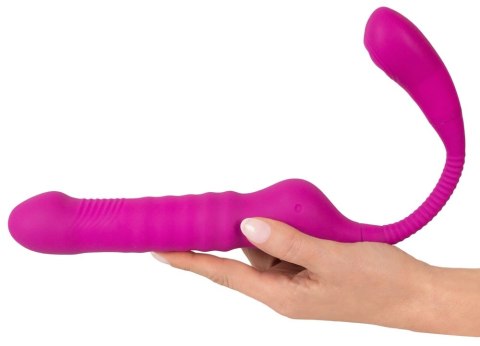 Javida - Wibrator Strap-On Z 3 Funkcjami Fioletowy JAVIDA Javida - Wibrator Strap-On Z 3 Funkcjami Fioletowy JAVIDA