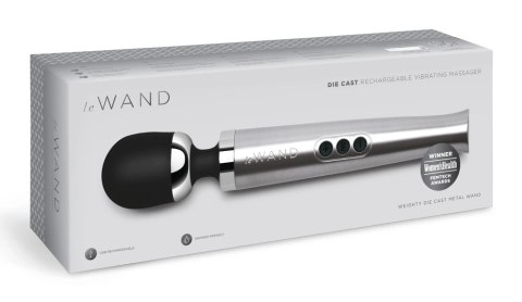 Le Wand - Luksusowy Masażer Do Łechtaczki Die Cast Recharg Silver Le Wand