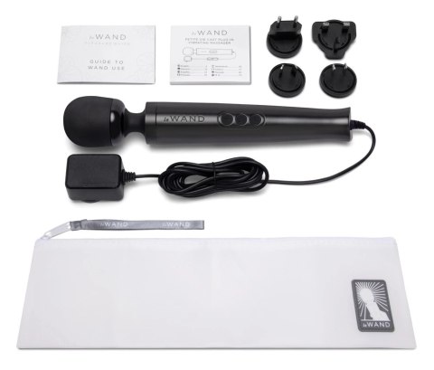 Le Wand - Mały Masażer Do Łechtaczki Diecast Plug-in Black Le Wand Le Wand - Mały Masażer Do Łechtaczki Diecast Plug-in Black Le Wand