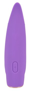 Skyn Caress - Stymulator Łechtaczki Z Podwójnym Języczkiem Fioletowy 13.3 cm SKYN