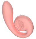 Snail Vibe - Wibrator Ślimak Zakrzywiony Ze Stymulacją Łechtaczki Gizi Brzoskwiniowy Snail Vibe