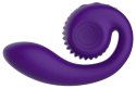 Snail Vibe - Wibrator Ślimak Zakrzywiony Ze Stymulacją Łechtaczki Gizi Fioletowy Snail Vibe