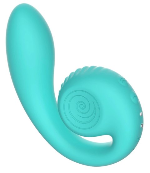 Snail Vibe - Wibrator Ślimak Zakrzywiony Ze Stymulacją Łechtaczki Gizi Turkusowy Snail Vibe Snail Vibe - Wibrator Ślimak Zakrzywiony Ze Stymulacją Łechtaczki Gizi Turkusowy Snail Vibe