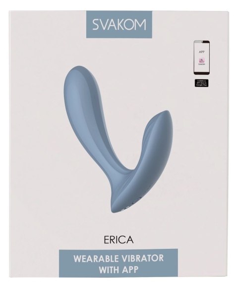 Svakom - Erica Wibrator Do Noszenia W Cipce/Majtkach Niebieski SVAKOM