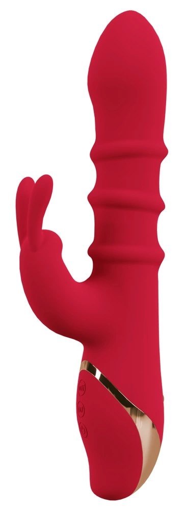 You2Toys - Wibrator - podwójny - króliczek - 3 ruchome pierścienie You2Toys You2Toys - Wibrator - podwójny - króliczek - 3 ruchome pierścienie You2Toys