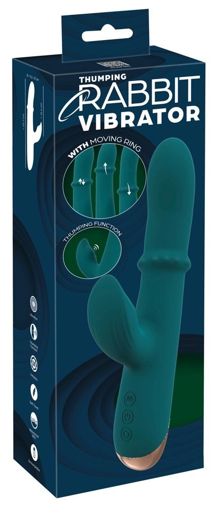You2Toys - Wibrator podwójny - króliczek - ruchomy pierścień You2Toys You2Toys - Wibrator podwójny - króliczek - ruchomy pierścień You2Toys