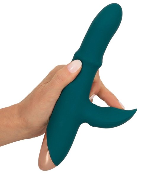 You2Toys - Wibrator podwójny - króliczek - ruchomy pierścień You2Toys You2Toys - Wibrator podwójny - króliczek - ruchomy pierścień You2Toys