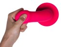 Adrien Lastic - Silikonowe Miękkie Dildo 16,8 cm Hitsens 2 Czerwone Adrien Lastic