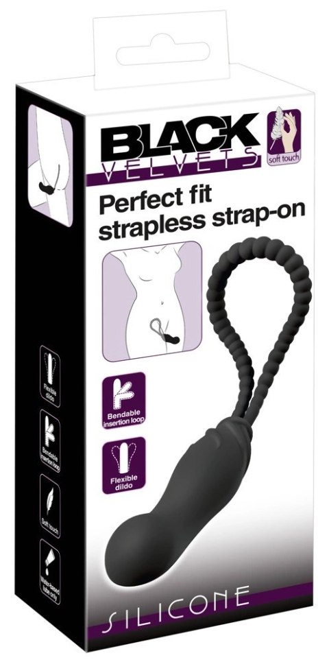 Black Velvets - Perfect Fit Strap-On Bez Pasków 22 cm Czarne Black Velvets