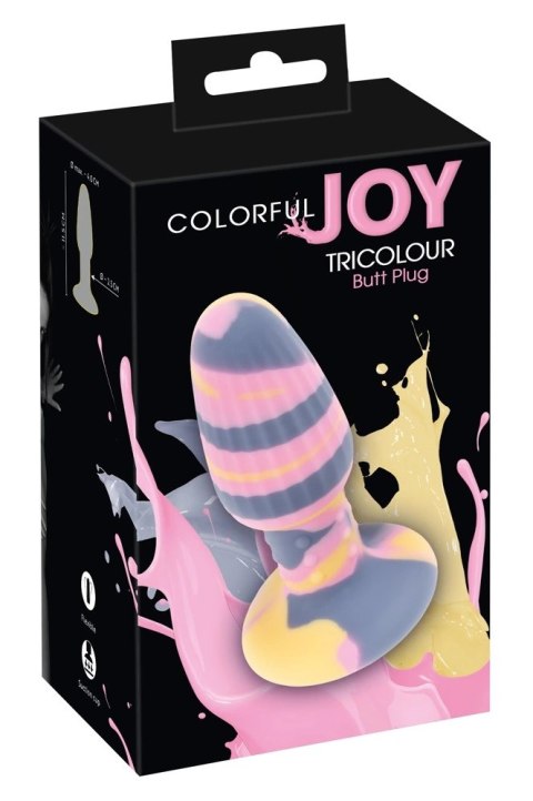 Colorful Joy - Korek Analny Wielokolorowy 11,5 cm Colorful Joy Colorful Joy - Korek Analny Wielokolorowy 11,5 cm Colorful Joy