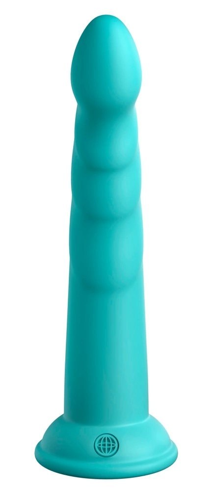 Dillio Platinum - Dildo Z Rowkami Stymulującymi I Żołędziem 19,7 cm Slim Seven Turkusowe Dillio Platinum Dillio Platinum - Dildo Z Rowkami Stymulującymi I Żołędziem 19,7 cm Slim Seven Turkusowe Dillio Platinum