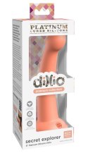 Dillio Platinum - Silikonowe Dildo Z Okrągłą Końcówką Secret Explorer 17,2 cm Pomarańczowe Dillio Platinum