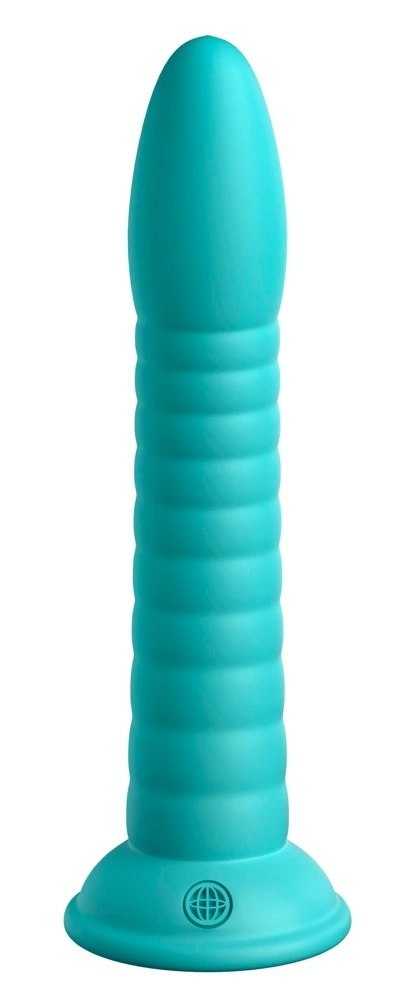 Dillio Platinum - Silikonowe Zakrzywione Dildo Z Rowkami 19,7 cm Wild Thing Turkusowe Dillio Platinum Dillio Platinum - Silikonowe Zakrzywione Dildo Z Rowkami 19,7 cm Wild Thing Turkusowe Dillio Platinum