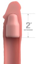 FXTE - Nakładka Na Penisa 66% Grubszy Penis + 5,1 CM Cielisty Fantasy X-Tensions Elite