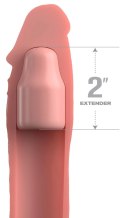 FXTE - Nakładka Na Penisa 66% Grubszy Penis + 7,1 CM Cielisty Fantasy X-Tensions Elite