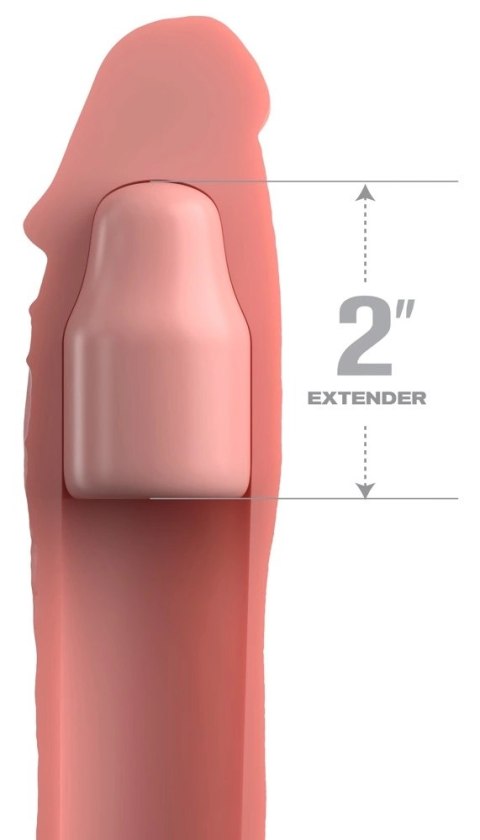 FXTE - Nakładka Na Penisa 66% Grubszy Penis + 7,1 CM Cielisty Fantasy X-Tensions Elite FXTE - Nakładka Na Penisa 66% Grubszy Penis + 7,1 CM Cielisty Fantasy X-Tensions Elite