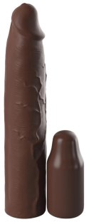 FXTE - Nakładka Na Penisa 66% Grubszy Penis + 7,6 CM Brązowy Fantasy X-Tensions Elite