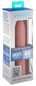 FXTE - Nakładka Na Penisa 66% Grubszy Penis Otwarty U Góry Cielisty Fantasy X-Tensions Elite