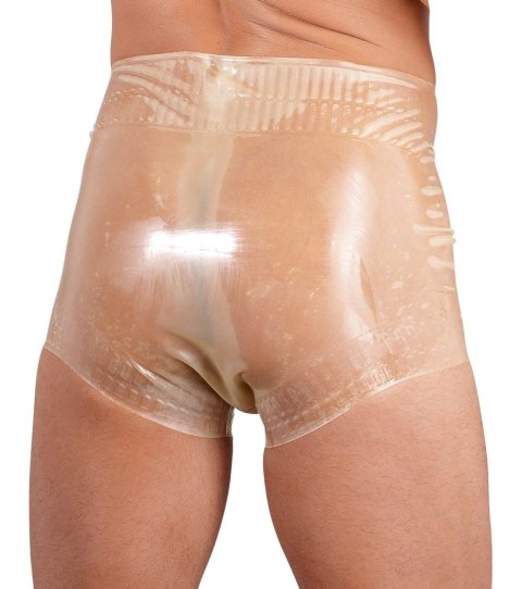LATE X - Lateksowe Bokserki Z Wysokim Stanem I Falistymi Brzegami Przezroczyste 2XL Late X LATE X - Lateksowe Bokserki Z Wysokim Stanem I Falistymi Brzegami Przezroczyste 2XL Late X
